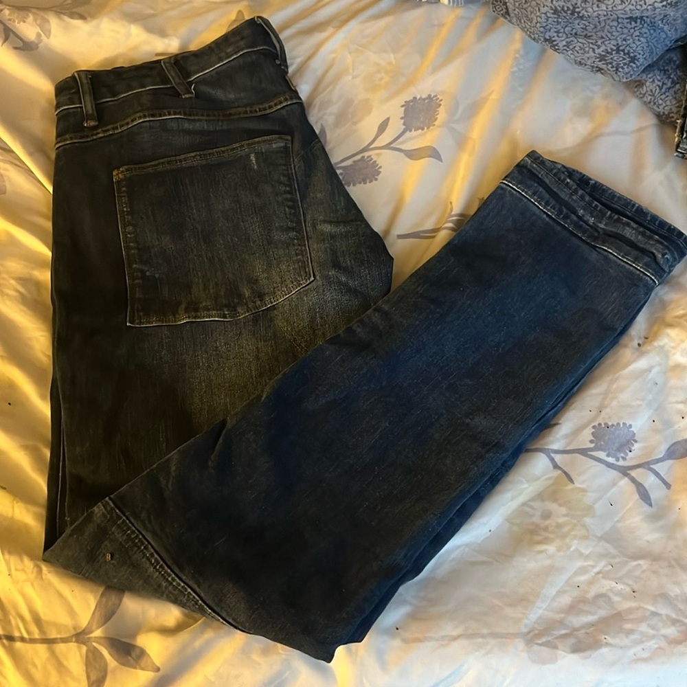 Dark blue jeans